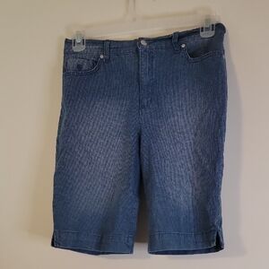 Denim Bermuda Shorts - Blue